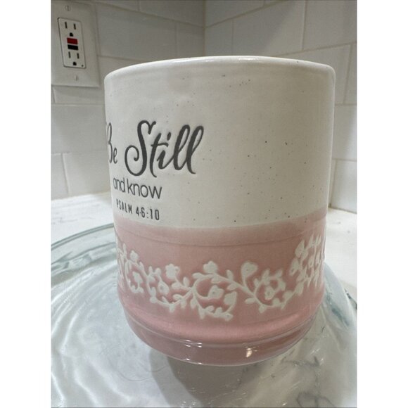 Sheffield Home Material Stoneware Ceramic PSALM 46:10 Be Still And Know - Picture 7 of 13